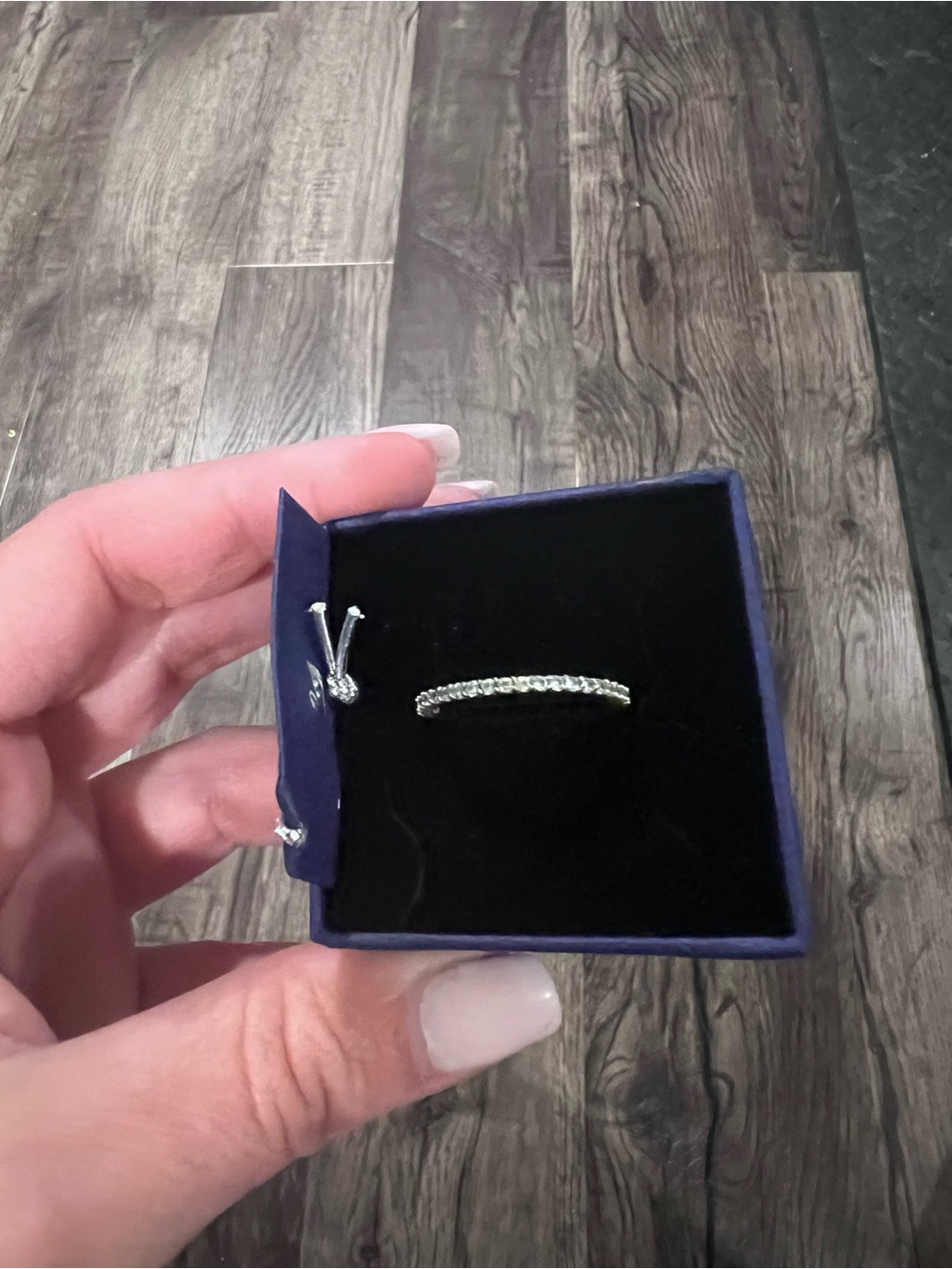 Swarovski Silver Crystal Pavé Stack Ring